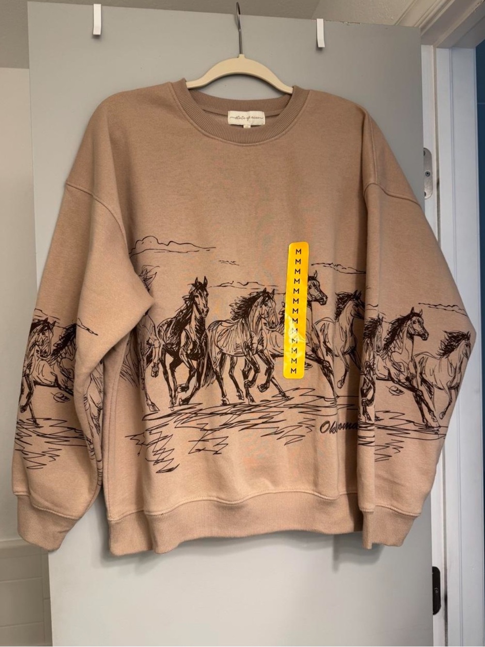 State of Mine Graphic Horse Crewneck Sweatshirt